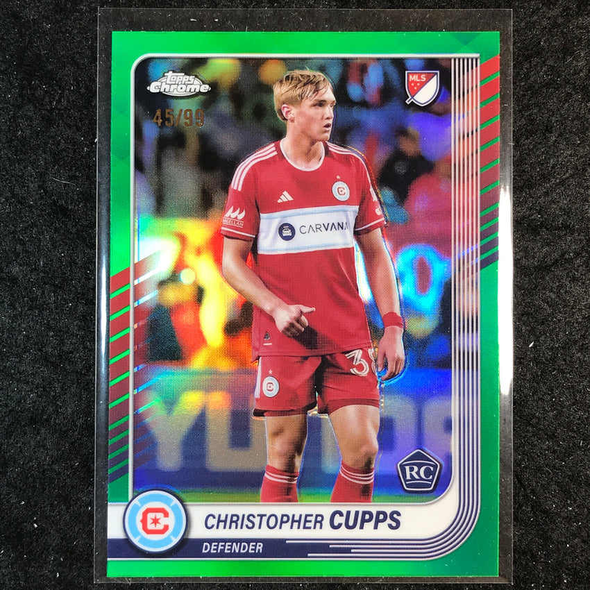 2025 Topps Chrome MLS CHRISTOPHER CUPPS Rookie Base Green 45/99 #51