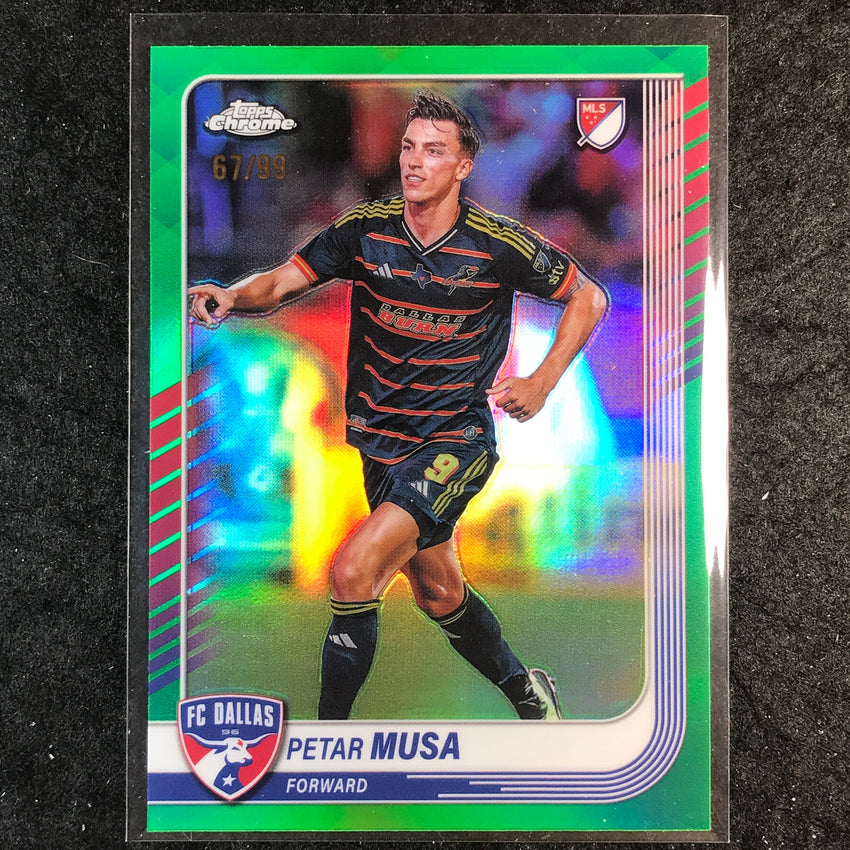 2025 Topps Chrome MLS PETAR MUSA Base Green 67/99 #61