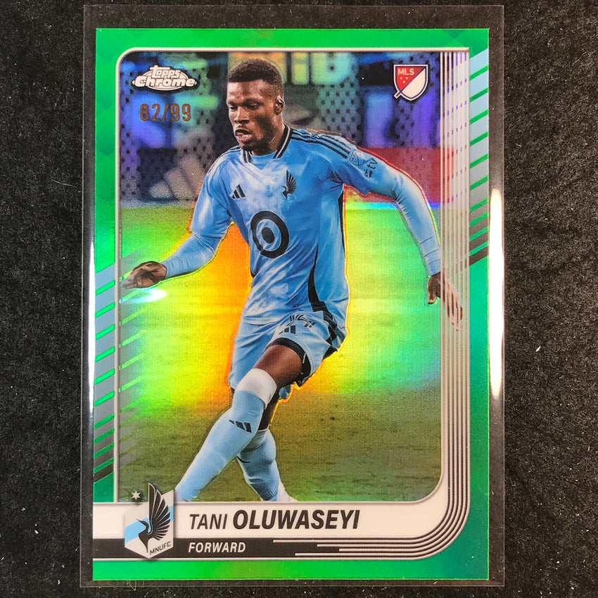 2025 Topps Chrome MLS TANI OLUWASEYI Base Green 82/99 #62