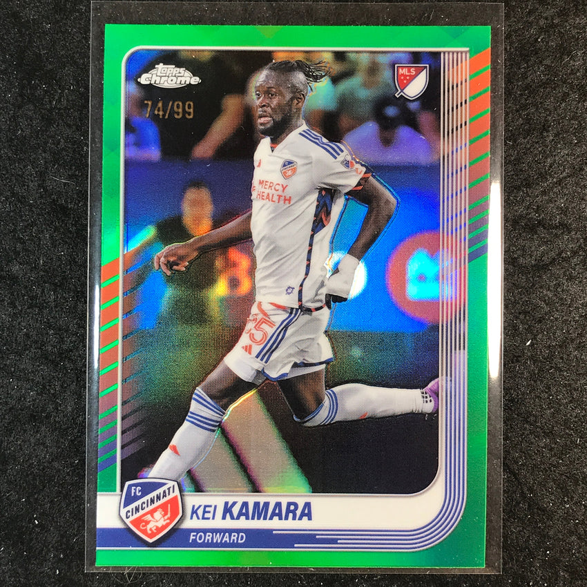 2025 Topps Chrome MLS KEI KAMARA Base Green 74/99 #102