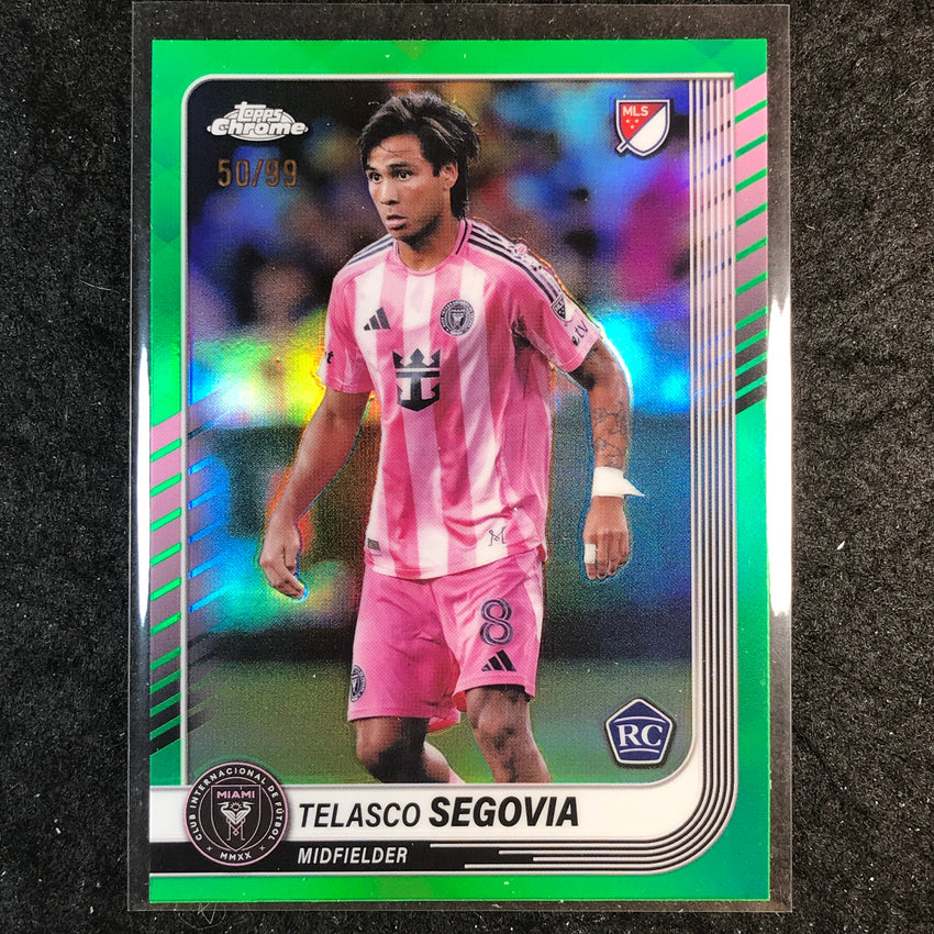 2025 Topps Chrome MLS TELASCO SEGOVIA Rookie Base Green 50/99 #107