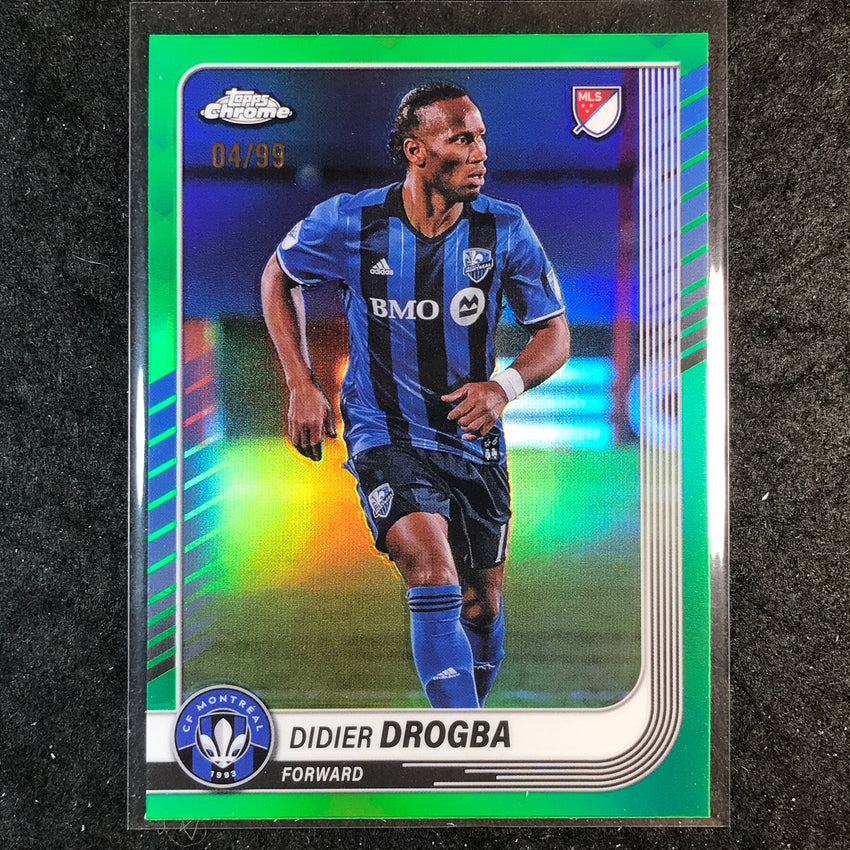 2025 Topps Chrome MLS DIDIER DROGBA Base Green 4/99 #131
