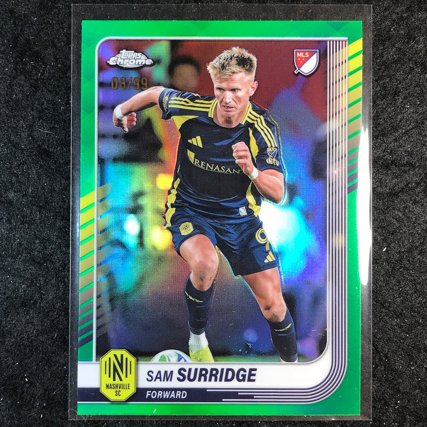 2025 Topps Chrome MLS SAM SURRIDGE Base Green 8/99 #152