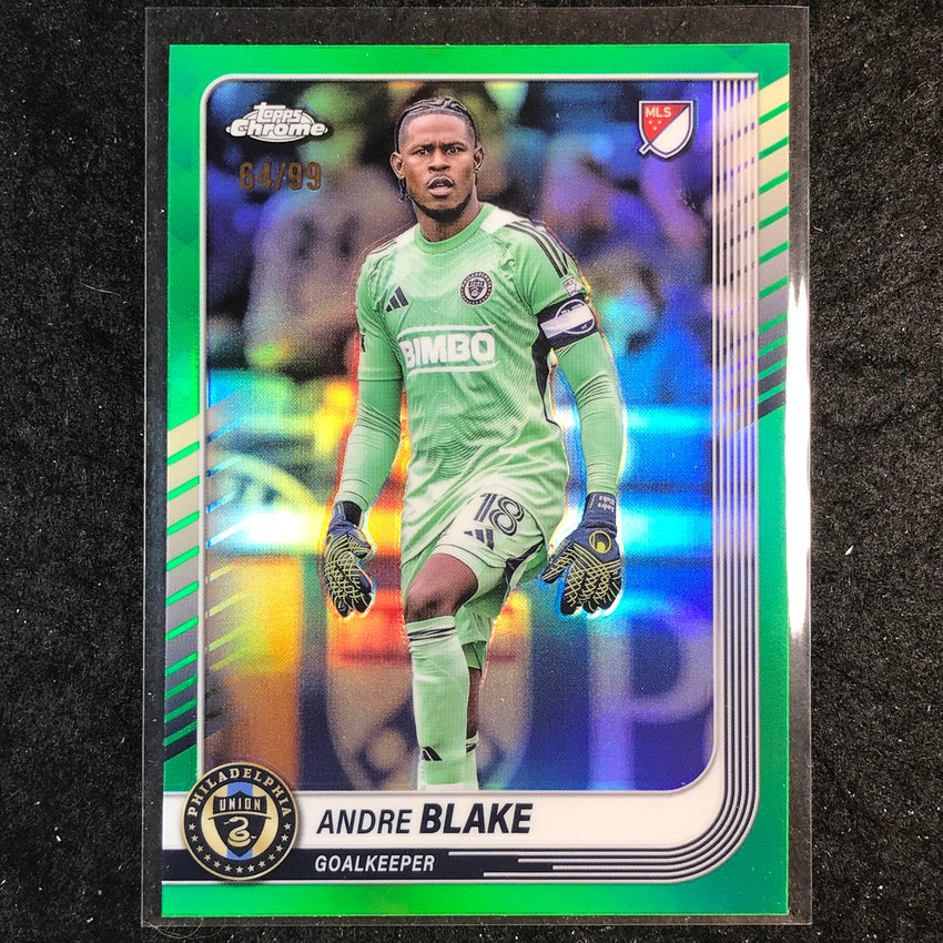 2025 Topps Chrome MLS ANDRE BLAKE Base Green 64/99 #154
