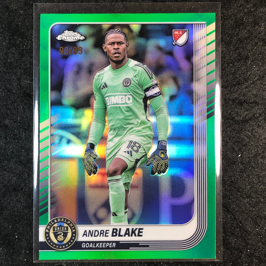 2025 Topps Chrome MLS ANDRE BLAKE Base Green 98/99 #154