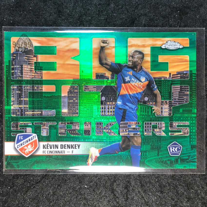 2025 Topps Chrome MLS KEVIN DENKEY Big City Strikers Rookie Green 95/99 #4