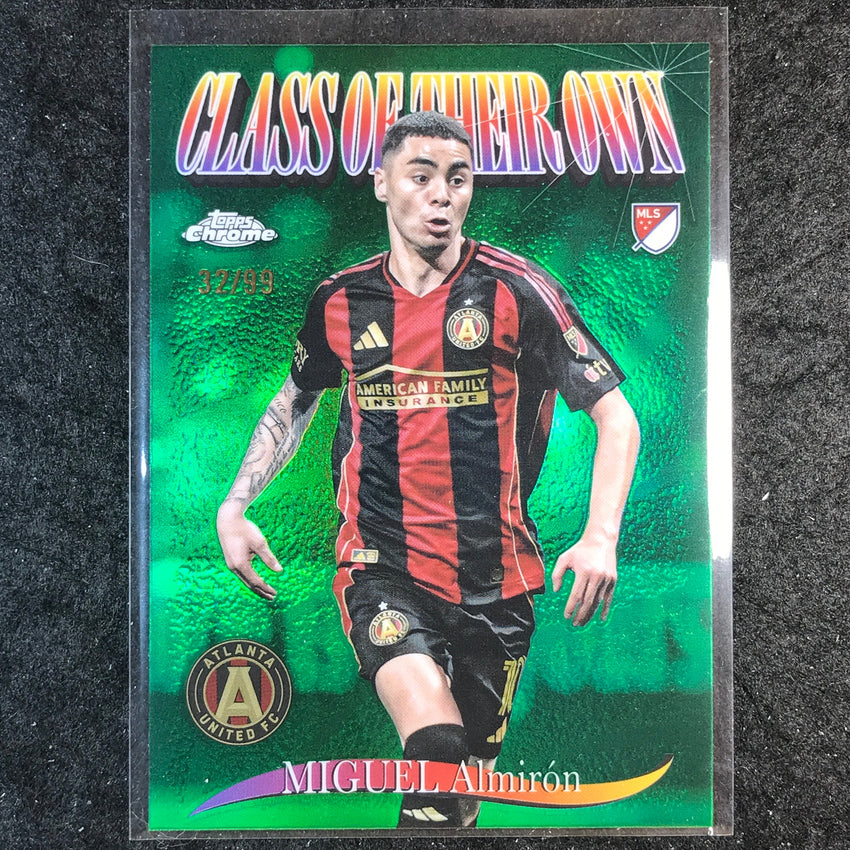 2025 Topps Chrome MLS MIGUEL ALMIRON Class of Their Own Green 32/99 #20