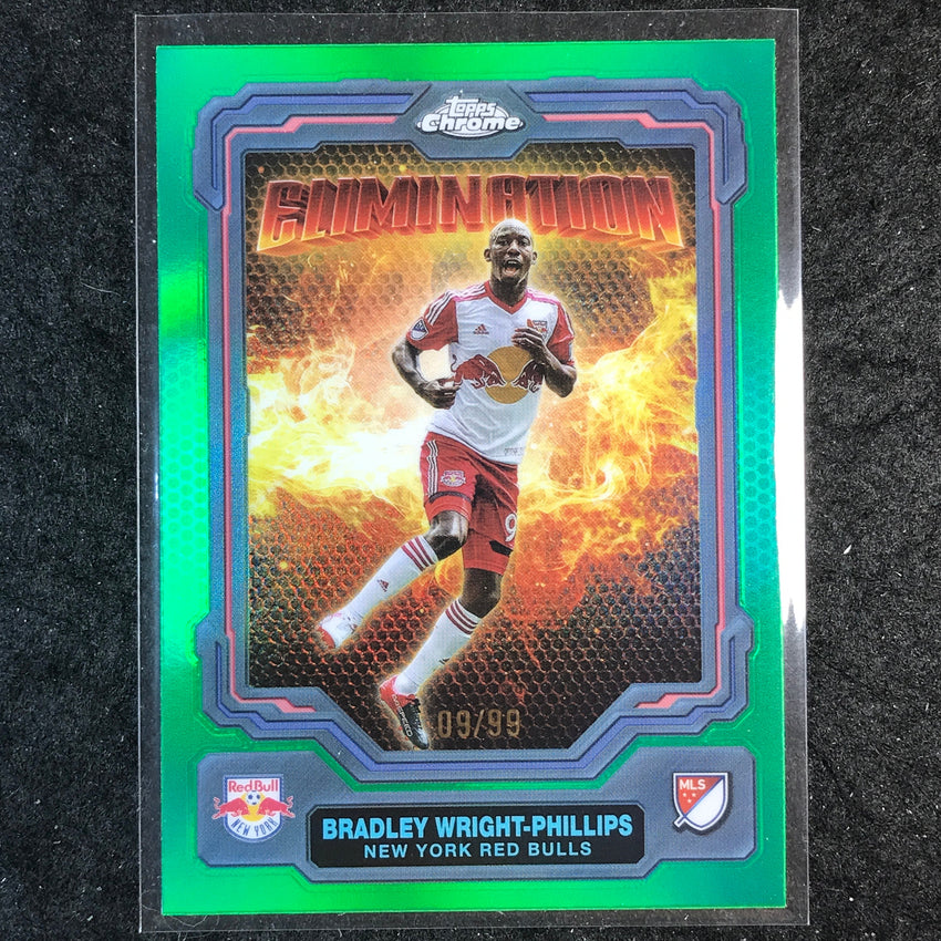 2025 Topps Chrome MLS BRADLEY WRIGHT-PHILLIPS Elimination Green 9/99 #29