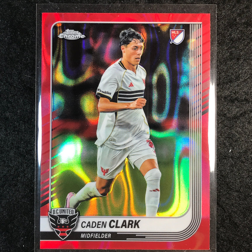 2025 Topps Chrome MLS CADEN CLARK Base Red Lava #2