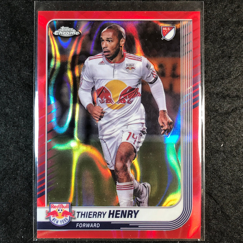 2025 Topps Chrome MLS THIERRY HENRY Base Red Lava #14