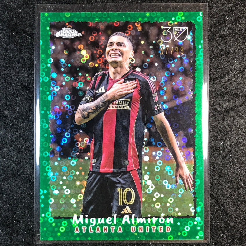 2025 Topps Chrome MLS MIGUEL ALMIRON Topps 1995 Green 87/99 #25