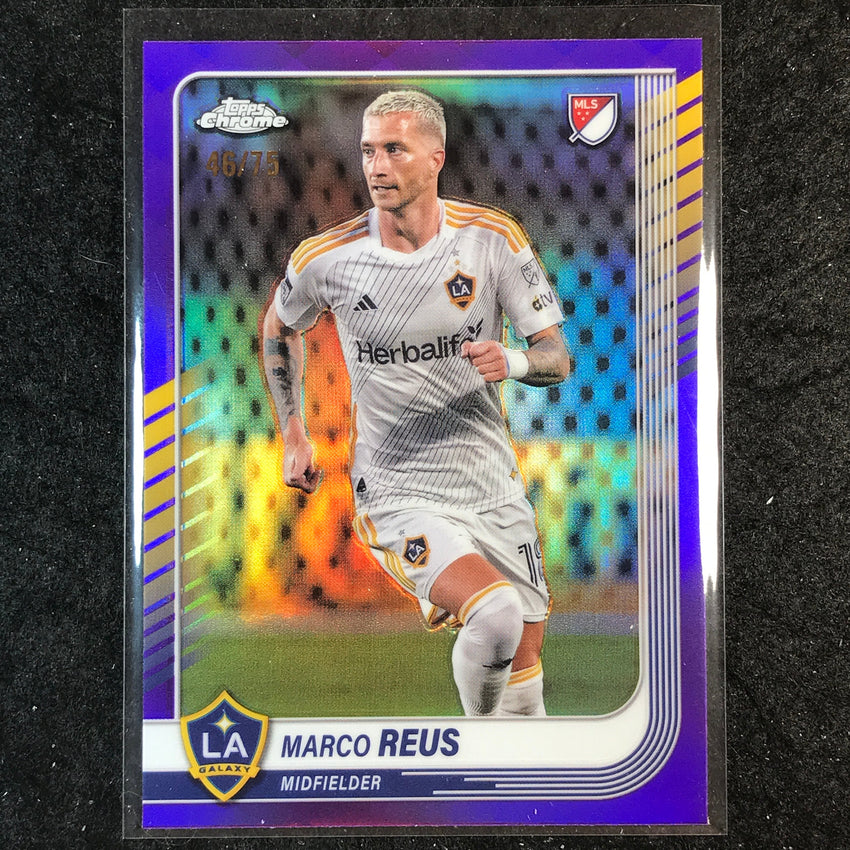 2025 Topps Chrome MLS MARCO REUS Base Purple 46/75 #11