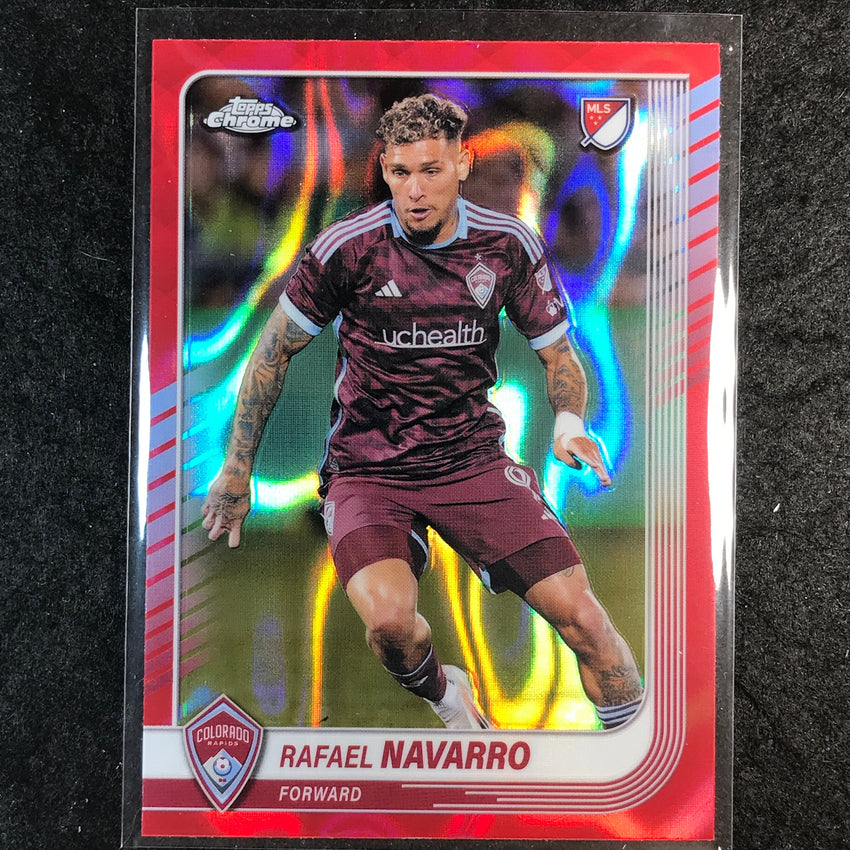 2025 Topps Chrome MLS RAFAEL NAVARRO Base Red Lava #29