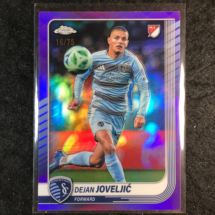 2025 Topps Chrome MLS DEJAN JOVELJIC Base Purple 16/75 #95