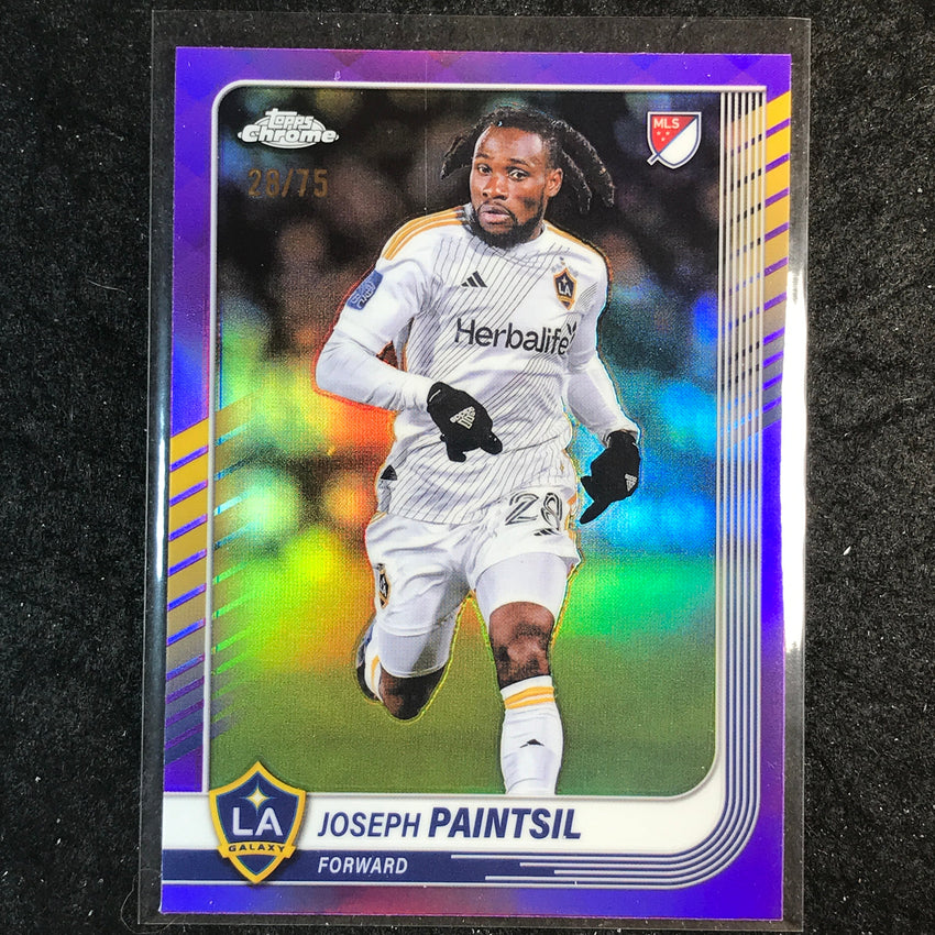 2025 Topps Chrome MLS JOSEPH PAINTSIL Base Purple 28/75 #114