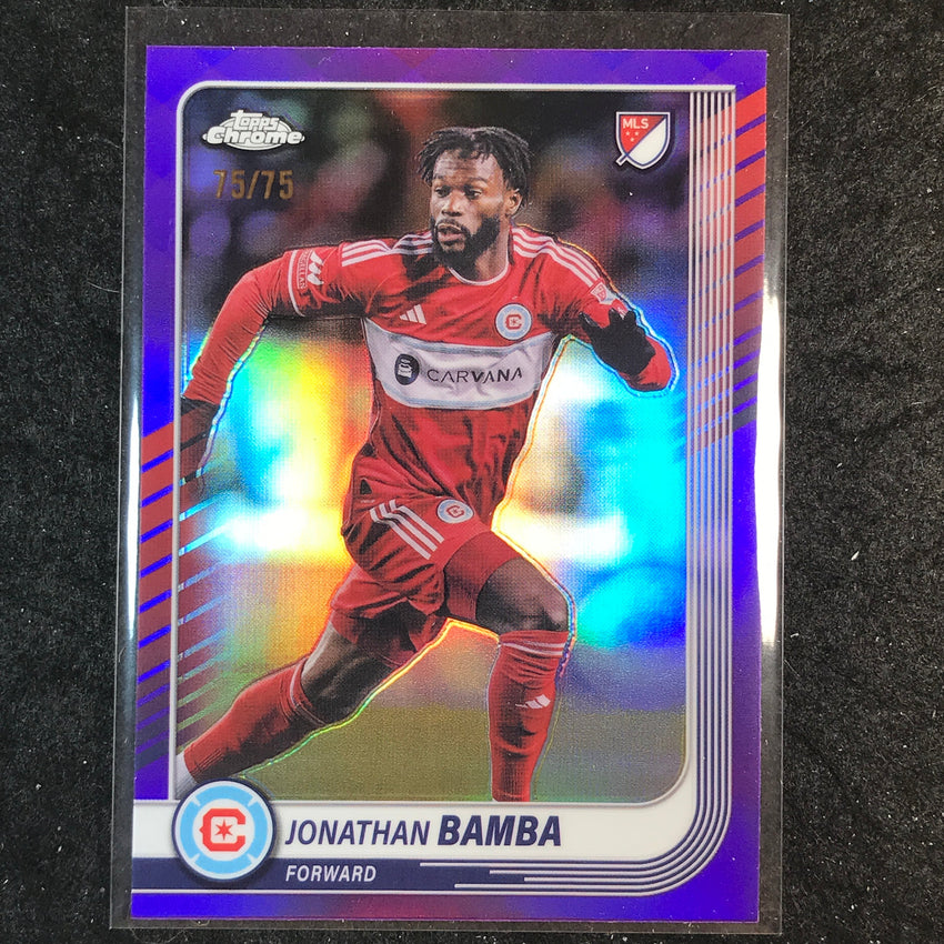 2025 Topps Chrome MLS JONATHAN BAMBA Base Purple 75/75 #175