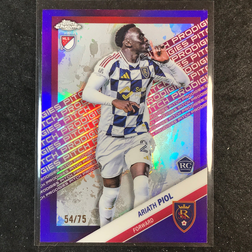 2025 Topps Chrome MLS ARIATH PIOL Rookie Pitch Prodigies Purple 54/75 #194