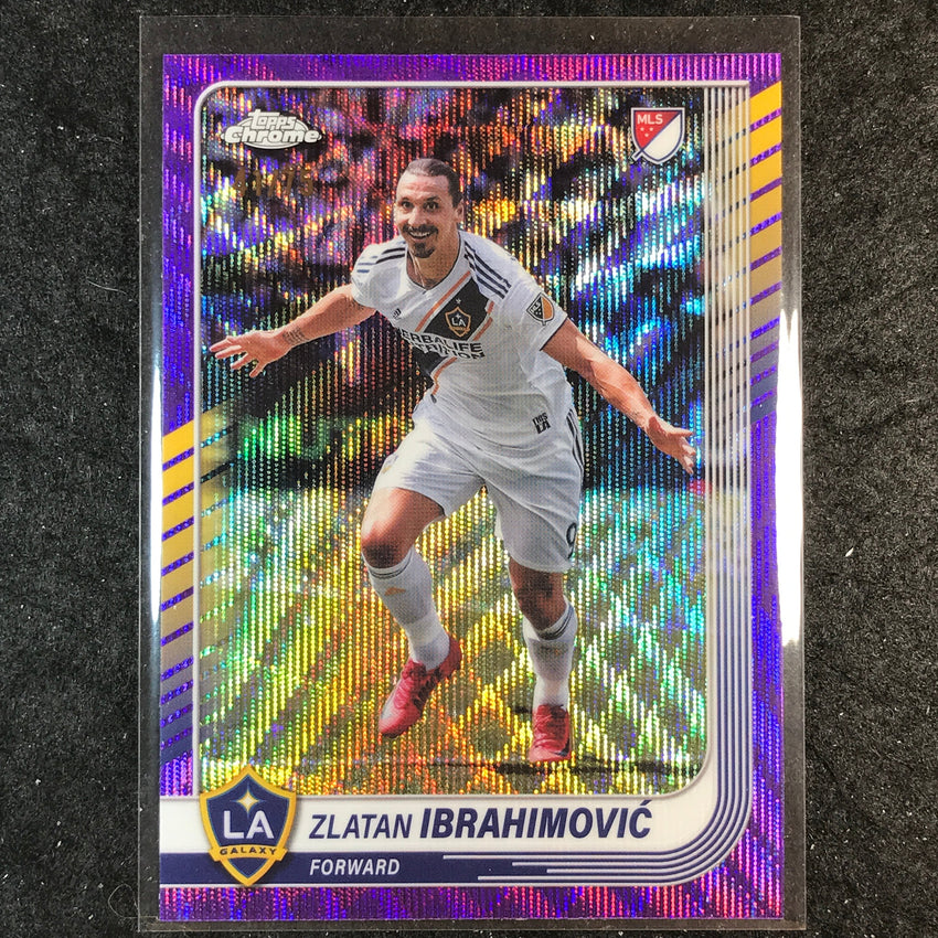 2025 Topps Chrome MLS ZLATAN IBRAHIMOVIC Base Purple Wave 41/75 #9