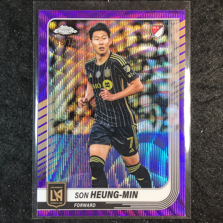 2025 Topps Chrome MLS SON HEUNG-MIN Base Purple Wave 38/75 #68
