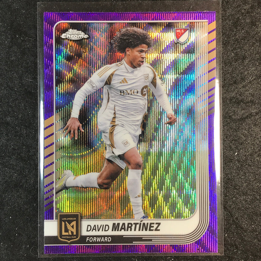 2025 Topps Chrome MLS DAVID MARTINEZ Base Purple Wave 10/75 #75