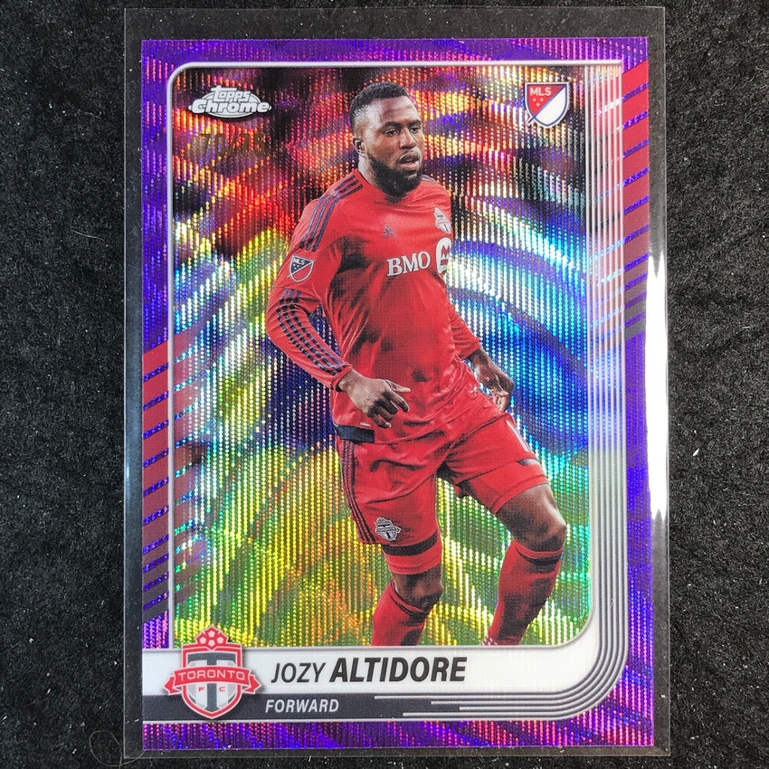 2025 Topps Chrome MLS JOZY ALTIDORE Base Purple Wave 70/75 #110