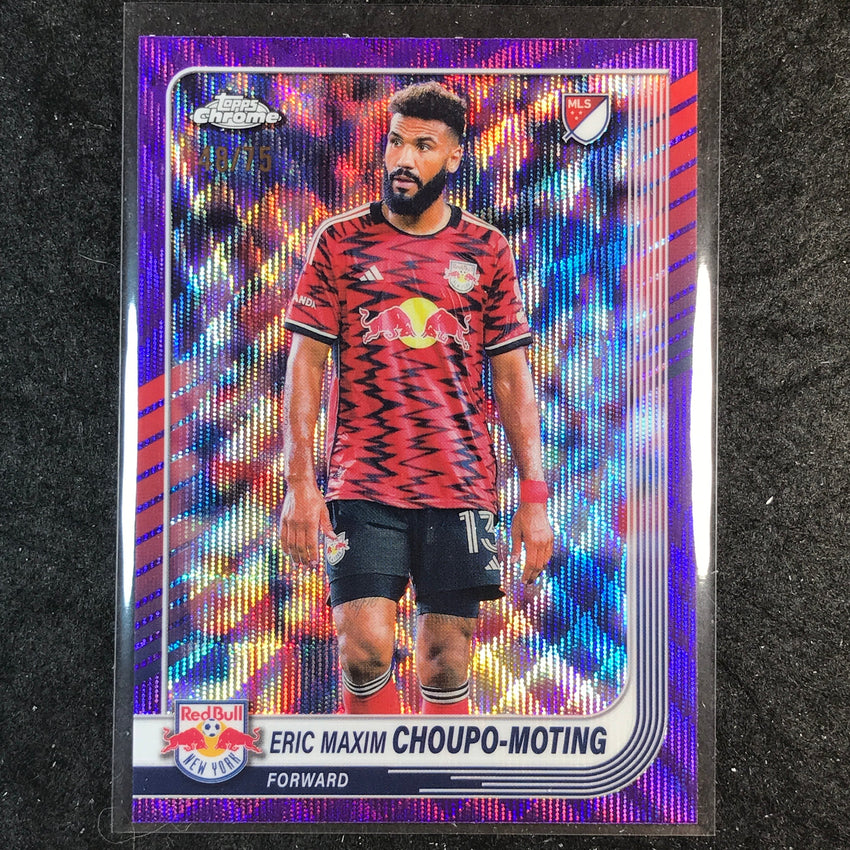 2025 Topps Chrome MLS ERIC MAXIM CHOUPO-MOTING Base Purple Wave 48/75 #111