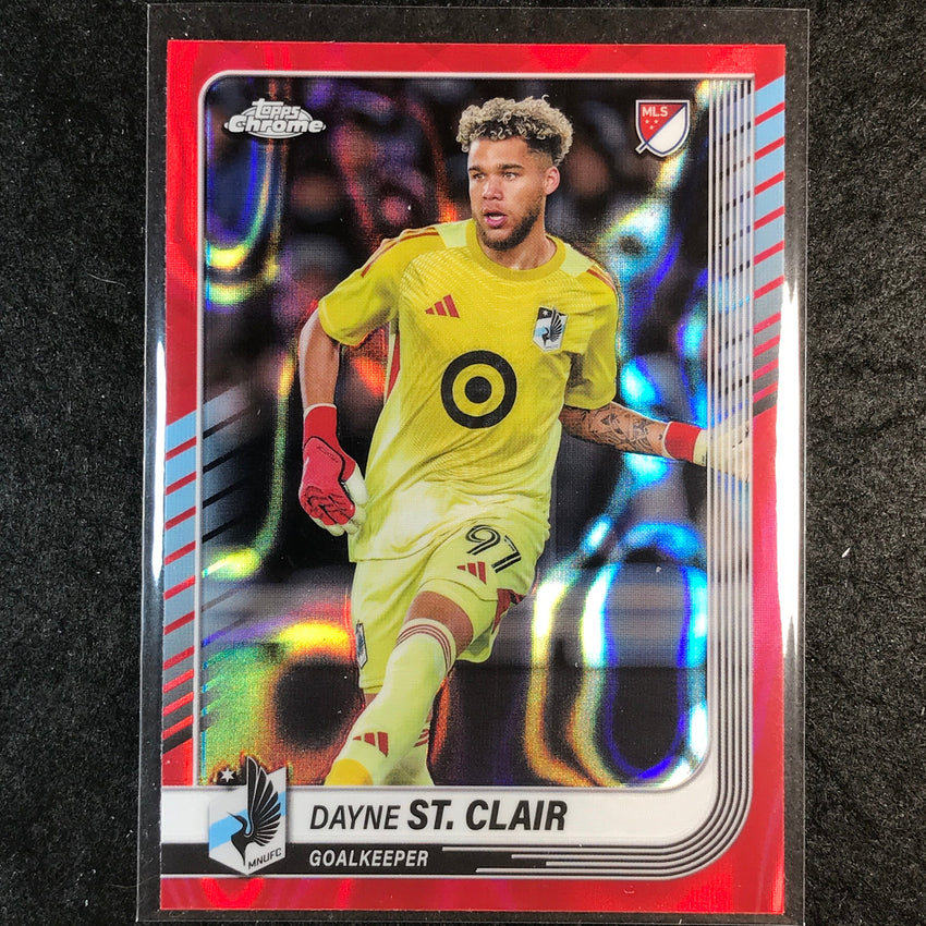 2025 Topps Chrome MLS DAYNE ST. CLAIR Base Red Lava #121