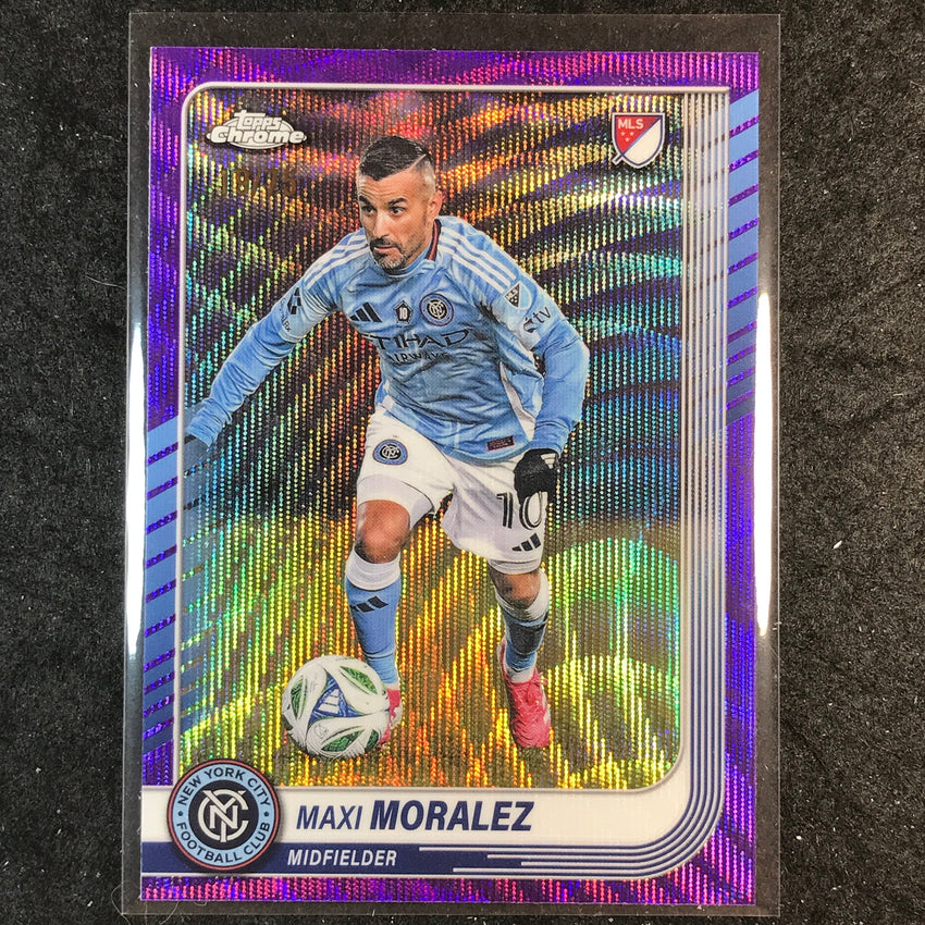 2025 Topps Chrome MLS MAXI MARALEZ Base Purple Wave 19/75 #112