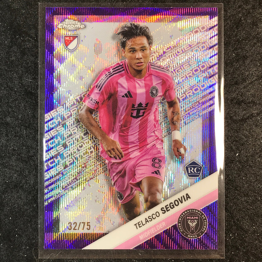 2025 Topps Chrome MLS TELASCO SEGOVIA Rookie Pitch Prodigies Purple Wave 32/75