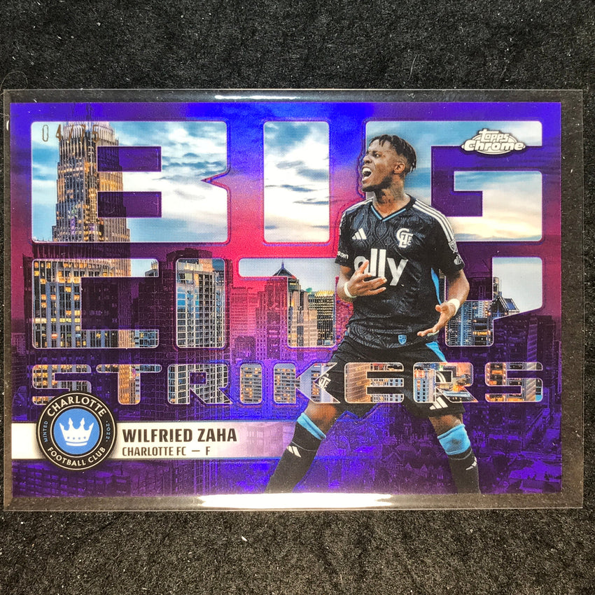 2025 Topps Chrome MLS WILFRIED ZAHA Big City Strikers Purple 4/75 #11