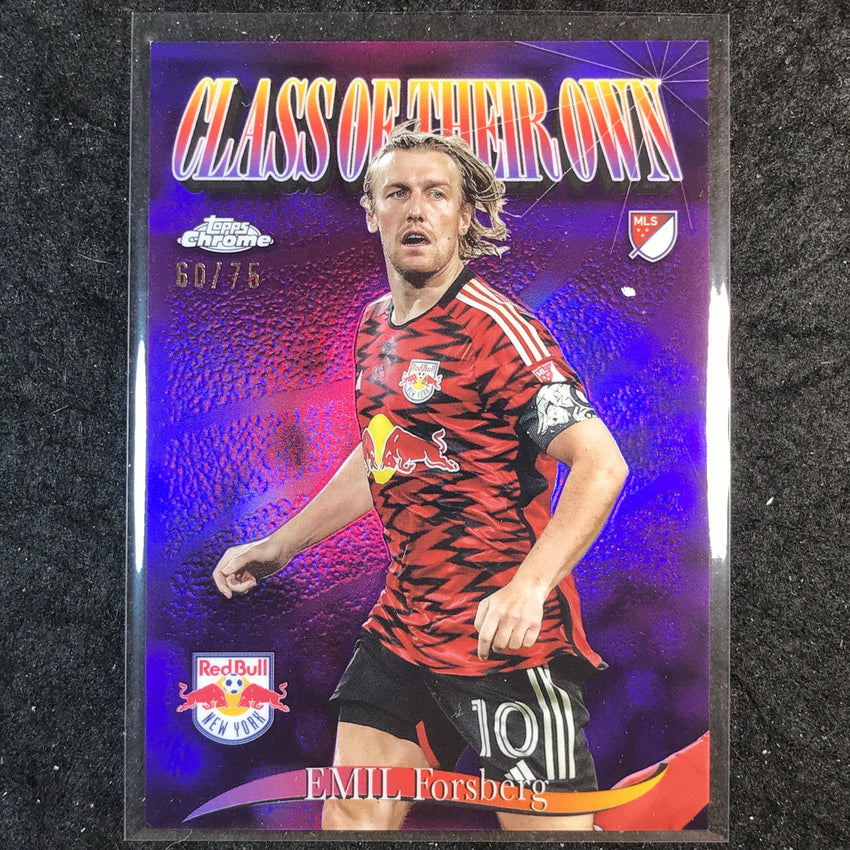 2025 Topps Chrome MLS EMIL FORSBERG Class of Their Own Purple 60/75 #5