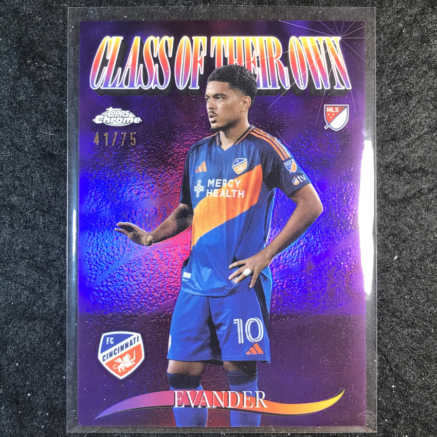 2025 Topps Chrome MLS EVANDER Class of Their Own Purple 41/75 #13