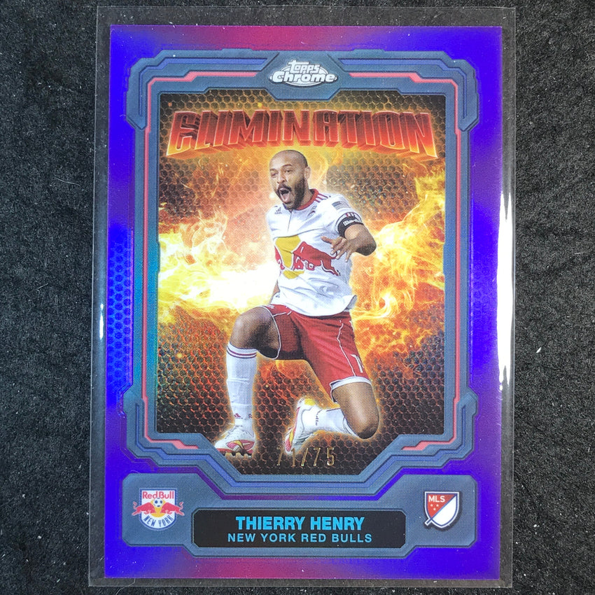 2025 Topps Chrome MLS THIERRY HENRY Elimination Purple 71/75 #21