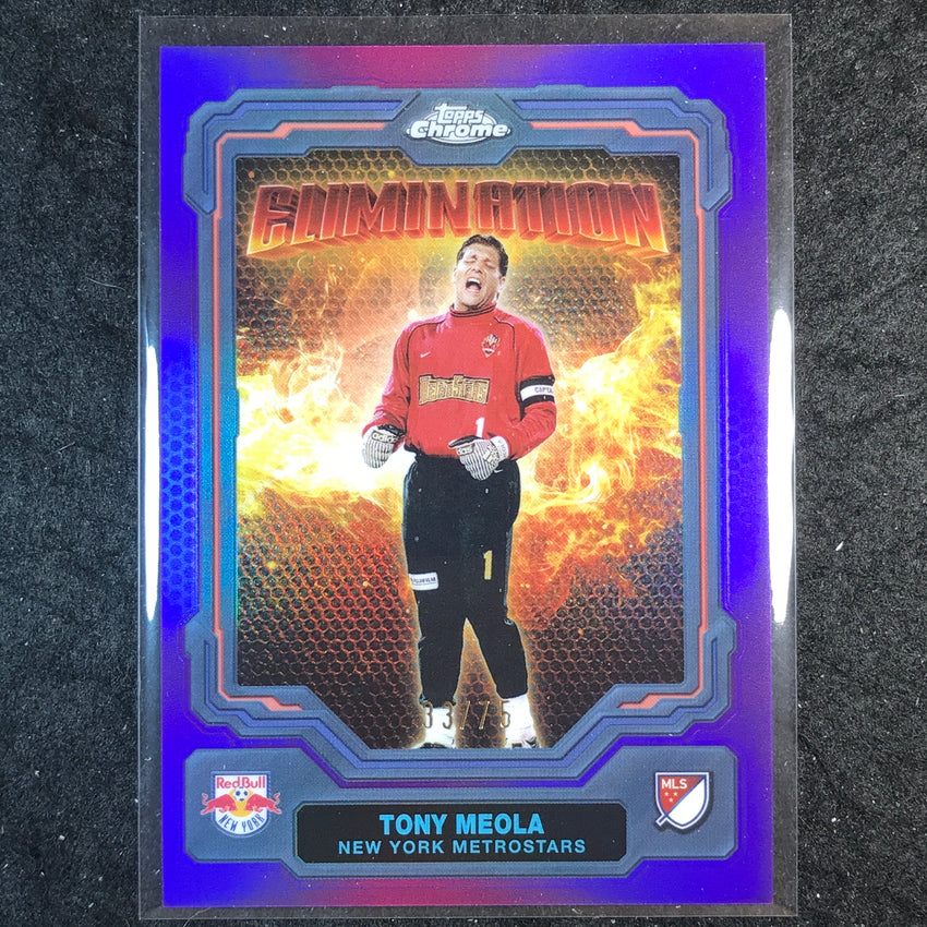 2025 Topps Chrome MLS TONY MEOLA Elimination Purple 33/75 #26
