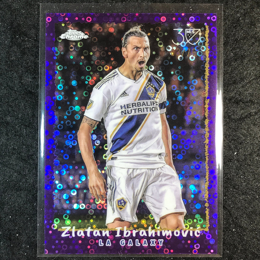 2025 Topps Chrome MLS ZLATAN IBRAHIMOVIC Topps 1995 Purple 3/75 #3
