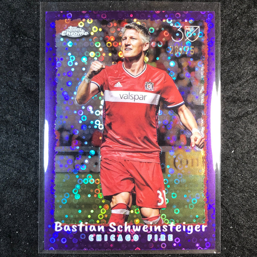 2025 Topps Chrome MLS BASTIAN SCHWEINSTEIGER Topps 1995 Purple 26/75 #12