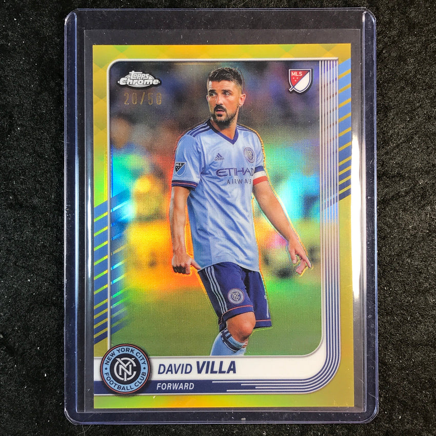 2025 Topps Chrome MLS DAVID VILLA Base Gold 20/50 #7