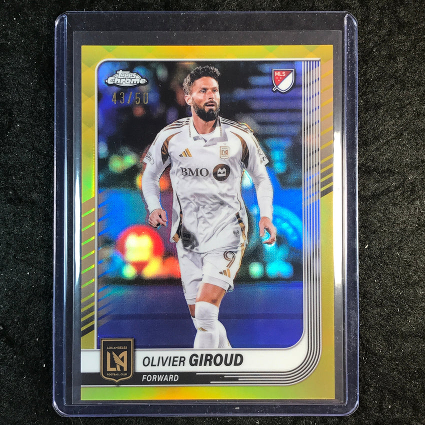 2025 Topps Chrome MLS OLIVIER GIROUD Base Gold 43/50 #13