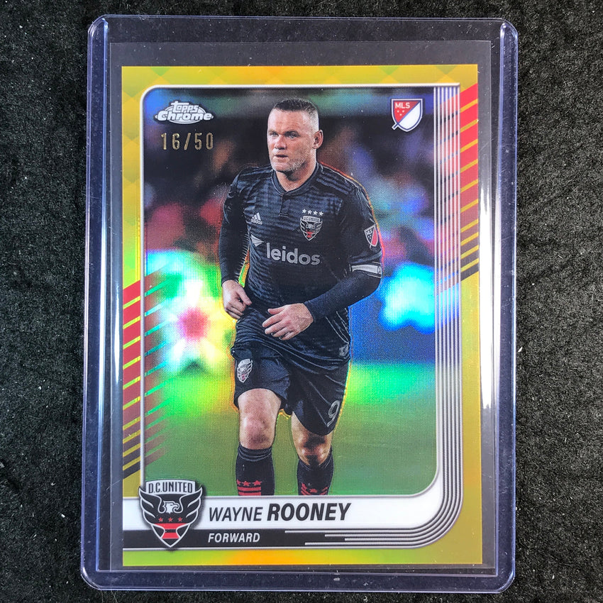 2025 Topps Chrome MLS WAYNE ROONEY Base Gold 16/50 #35