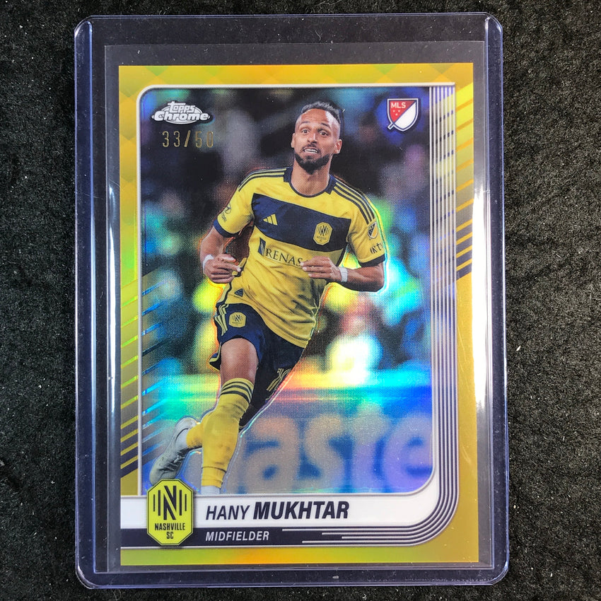 2025 Topps Chrome MLS HANY MUKHTAR Base Gold 33/50 #36