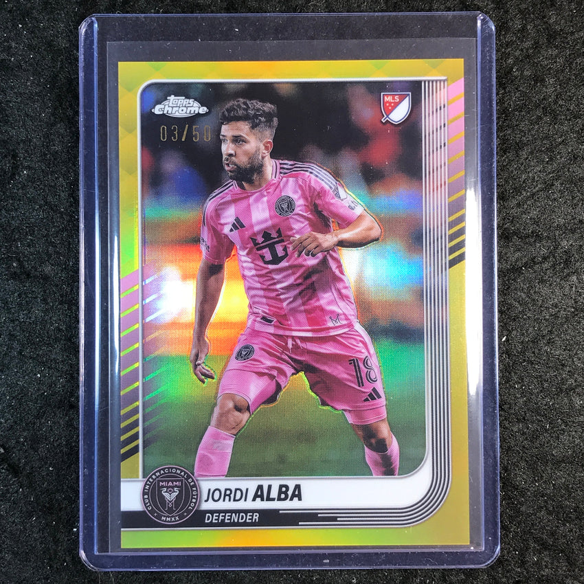 2025 Topps Chrome MLS JORDI ALBA Base Gold 3/50 #41