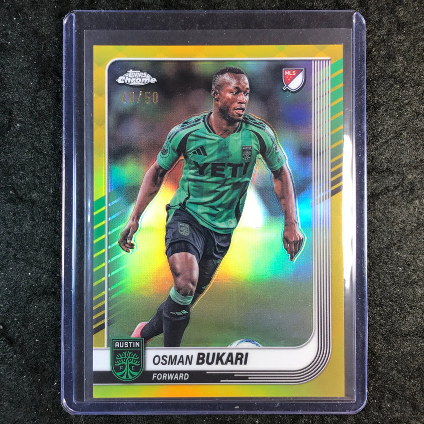 2025 Topps Chrome MLS OSMAN BUKARI Base Gold 48/50 #138