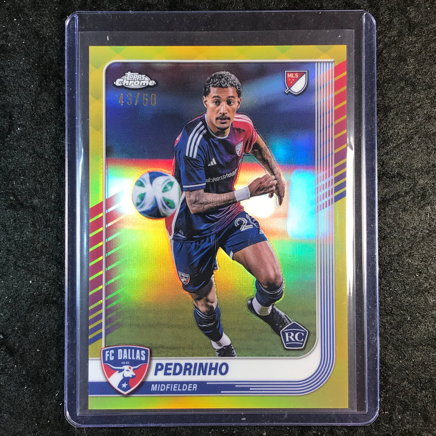 2025 Topps Chrome MLS PEDRINHO Rookie Base Gold 43/50 #148