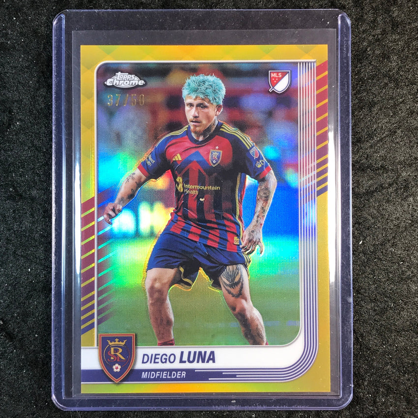 2025 Topps Chrome MLS DIEGO LUNA Base Gold 37/50 #149