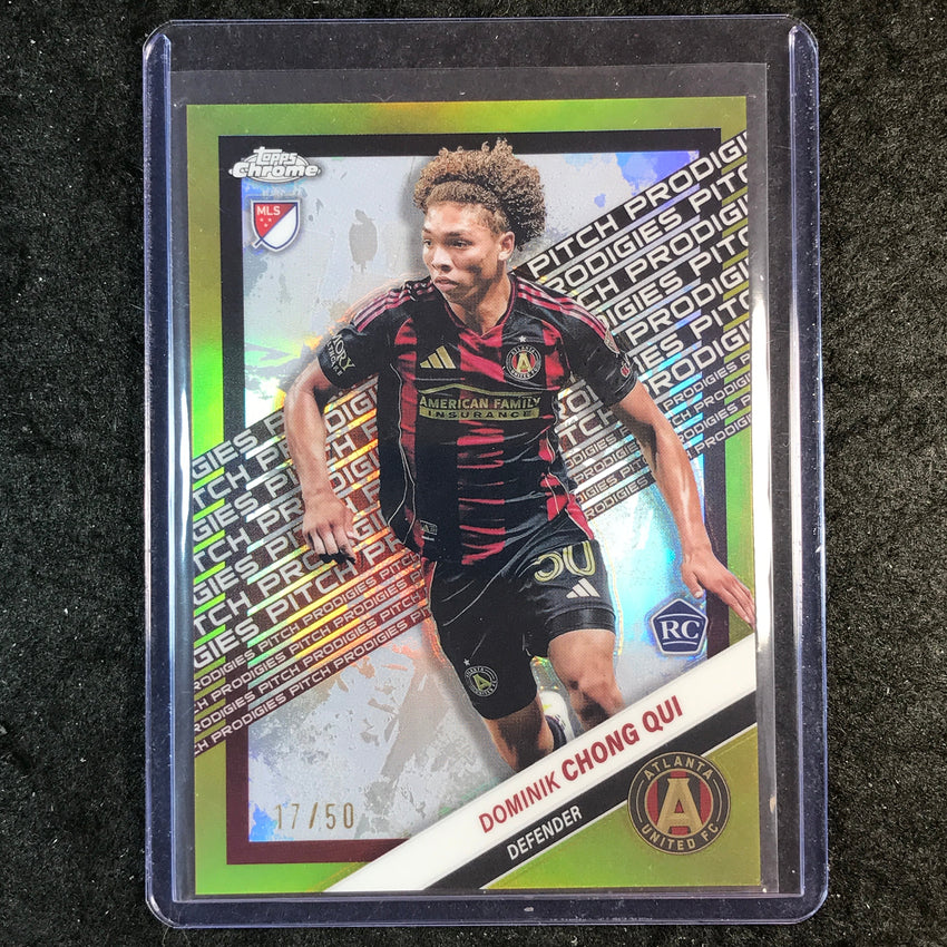2025 Topps Chrome MLS DOMINIK CHONG QUI Rookie Pitch Prodigies Gold 17/50 #177
