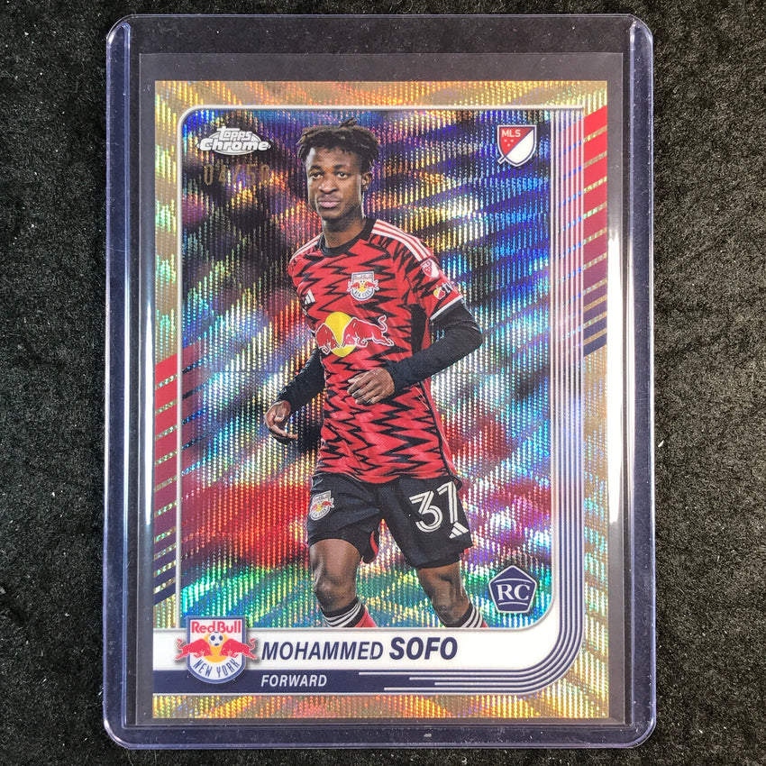 2025 Topps Chrome MLS MOHAMMED SOFO Rookie Base Gold Wave 4/50 #56