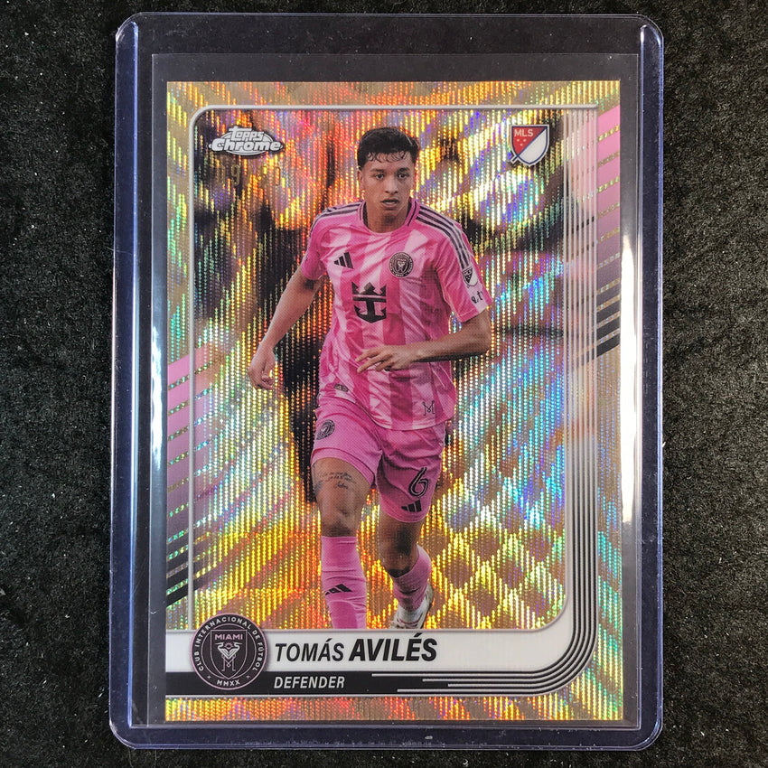 2025 Topps Chrome MLS TOMAS AVILES Base Gold Wave 9/50 #72