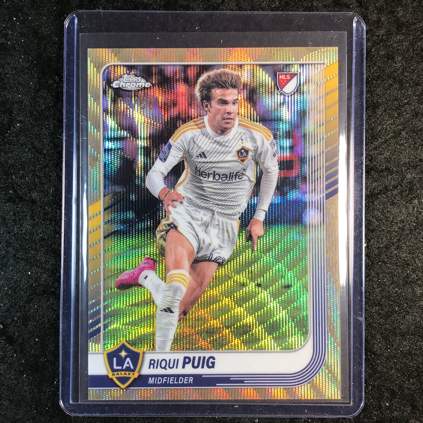 2025 Topps Chrome MLS RIQUI PUIG Base Gold Wave 2/50 #93