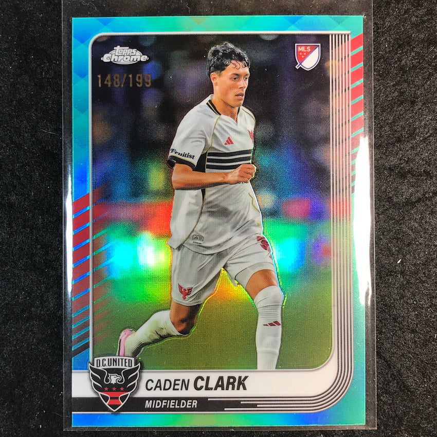 2025 Topps Chrome MLS CADEN CLARK Base Aqua /199 #2