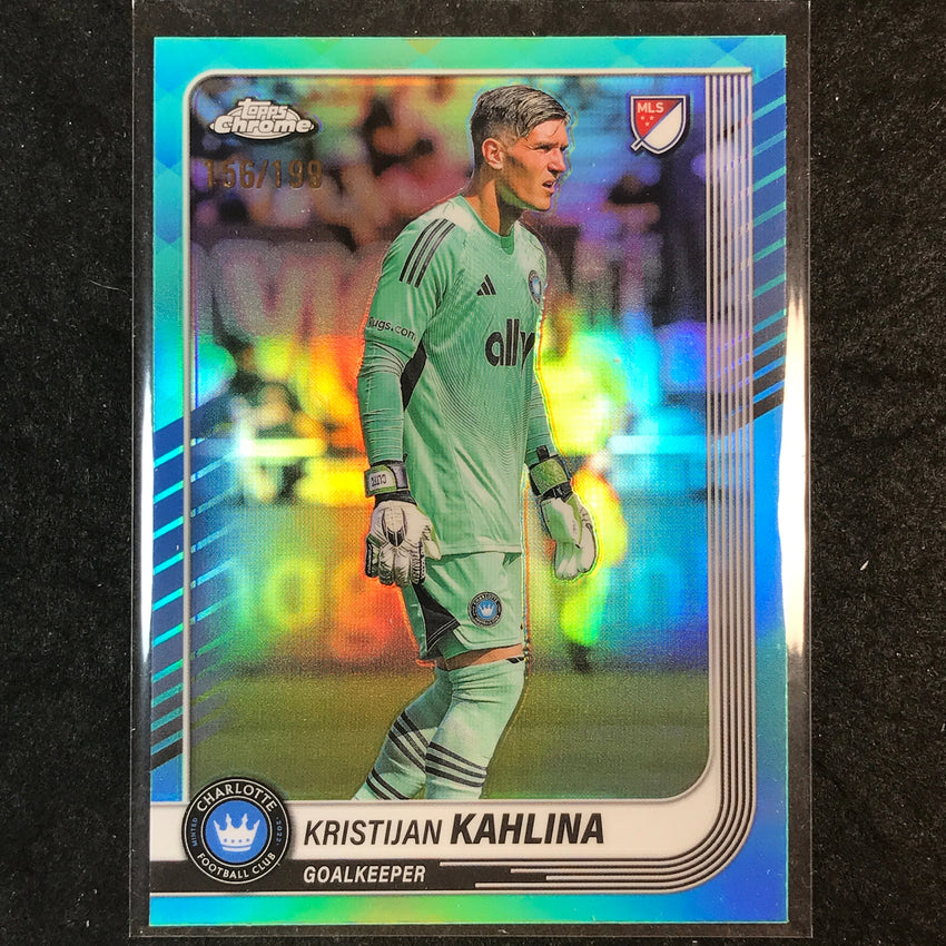 2025 Topps Chrome MLS KRISTIJAN KAHLINA Base Aqua /199 #5